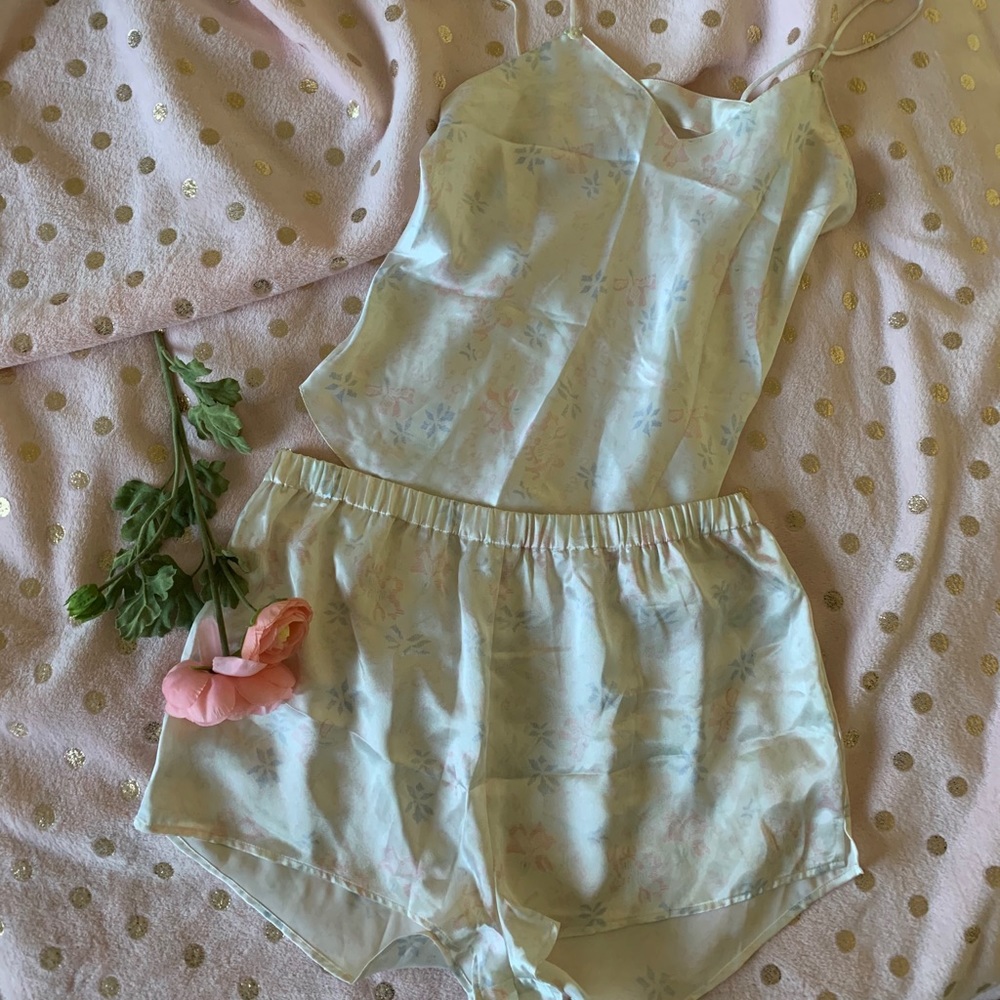 💕 gorgeous satin vintage sleep set - medium